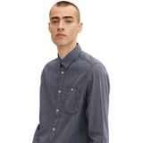 Tom Tailor - 1032342 Overhemd - Blauw - Katoen