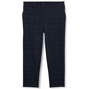 TOM TAILOR Dames vrijetijdsbroek 30311 Big Navy Grid Check, 52 oversized, 30311 Big Navy Grid Check Print