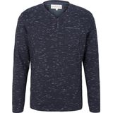 Tom Tailor - Longsleeve - Gemêleerd - V-hals - Driekwart Mouwen