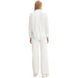 Tom Tailor - POPLIN - Blouse - Wit - Katoen/Polyamide/Elastaan - Relaxed Fit