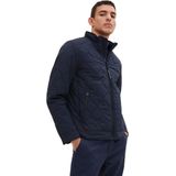 TOM TAILOR - Casual Biker Jacket - Heren Jas - Zwart - Polyester - Regular Fit