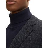 Tom Tailor - Casual Jersey Blazer - Blauw - Polyester/Viscose/Katoen/Elasthan