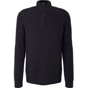 Tom Tailor - Half zip trui - Heren - MidGrijs - Katoen - 1033657