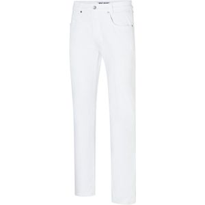 denim jeans Mac Arne Pipe wit effen normale fit