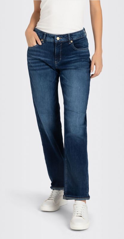 MAC - Straight Stretch Jeans - Blauw - Dames