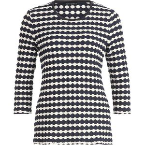 Betty Barclay Longsleeve blauw (Maat: 48) - Halslijn: Ronde hals,