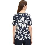 T-shirt van viscosemix met ronde hals