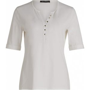 Betty Barclay Kurzarmshirt Betty Barclay Basic Shirt mit Knöpfen (1-tlg) Form