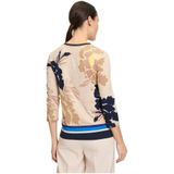 Betty Barclay, Tops, Dames, Veelkleurig, 4Xl, Leer, Gestreept shirt met geribbelde manchetten