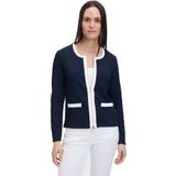 Betty Barclay Vest blauw (Maat: 36) - Effen - Halslijn: Ronde hals,