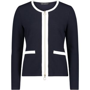 Betty Barclay Vest blauw (Maat: 36) - Effen - Halslijn: Ronde hals,