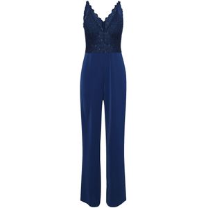 Vera Mont - Kanten Jumpsuit - Blauw - Dames