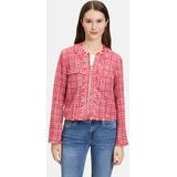 Blazer - Gestreept Katoen - Normale Pasvorm - Lange Mouwen