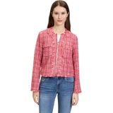 Blazer - Gestreept Katoen - Normale Pasvorm - Lange Mouwen