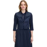 Betty en Co Blazer Blauw - Effen - V-hals - Bolero 3/4 Arm