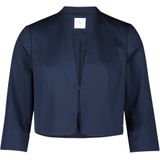 Betty en Co Blazer Blauw - Effen - V-hals - Bolero 3/4 Arm
