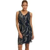 Vera Mont - Geborduurde Etuijurk - Blauw - 4XL