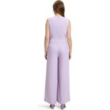 Betty & Co - Jumpsuit - Paars - Mouwloos - Dames - Leer