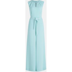 Betty & Co - Jumpsuit - Blauw - Mouwloos - Leer