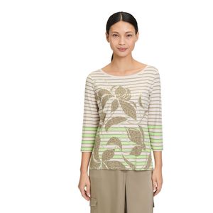 About You - T-shirt - Jersey - Boothals - Driekwart Mouwen - All-over Patroon