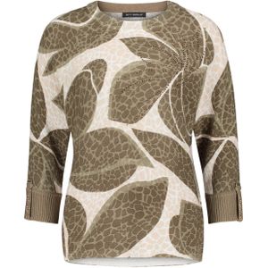 Betty Barclay - Bloemige Glamour - Gebreide Trui - Veelkleurig - Leer