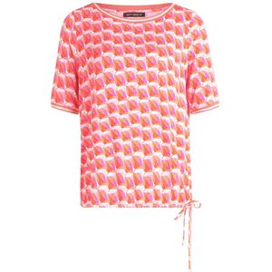 About You - T-shirt - Viscose - Boothals - Halve Mouw - All-over Patroon