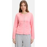 Betty Barclay - Blazerjas - Roze - Veloursleer - Ritssluiting