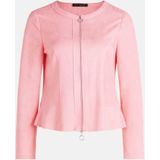 Betty Barclay - Blazerjas - Roze - Veloursleer - Ritssluiting