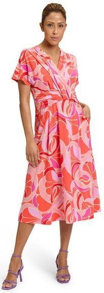 Betty Barclay - Jerseyjurk - Rood - Bloemenprint - Dames