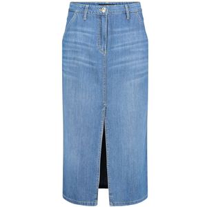 Betty Barclay Midirock Betty Barclay Jeansrock mit Waschung Form