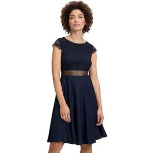 Vera Mont - Kanten Avondjurk - Blauw - Elegant Model
