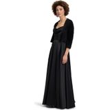 Vera Mont - Bolero - Zwart - Gebreid - 3/4 Mouwen - V-hals met Franjes