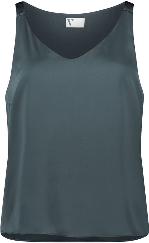 Vera Mont - Blouse zonder Mouw - Donker Groen - 03014262