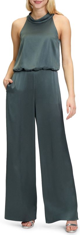 Jumpsuit - Effen - Mouwloos - Rug Rits - Ritssluiting