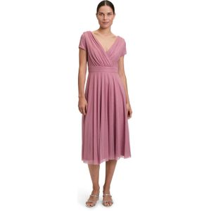 Vera Mont Dames jurk roze (Maat: 36) - Glitter - Halslijn: V-hals,