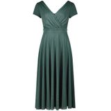 Vera Mont Cocktailjurk voor dames, donkergroen/grijs, 36