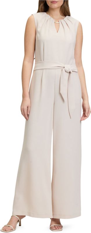 Betty & Co - Jumpsuit - Beige - Mouwloos - Dames