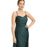 Vera Mont - Maxi Jurk - Groen - Dames - Elegante Jurk met Juwelen