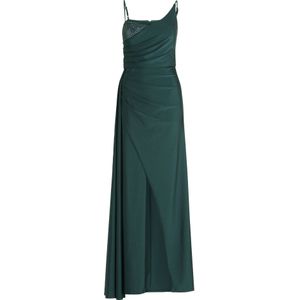 Vera Mont - Maxi Jurk - Groen - Dames - Elegante Jurk met Juwelen