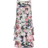 Vera Mont Jurk - Mouwloos met Bloemenprint in Pasteltinten