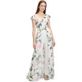 Vera Mont - Bloemen Jumpsuit - Veelkleurig - Chiffon en Jersey Mix