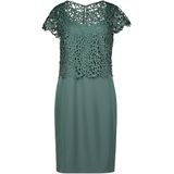 Vera Mont - Cocktailjurk - Lichtroze - Crêpe - Getailleerd, Ronde Hals, Kwartmouw