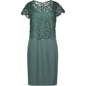 Vera Mont - Cocktailjurk - Lichtroze - Crêpe - Getailleerd, Ronde Hals, Kwartmouw