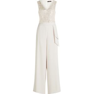 Vera Mont - Elegant Jumpsuit - Beige - Dames - Pailletten
