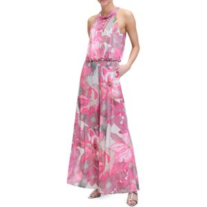 Vera Mont - Veelkleurige Bloemen Jumpsuit met Zakken voor Dames