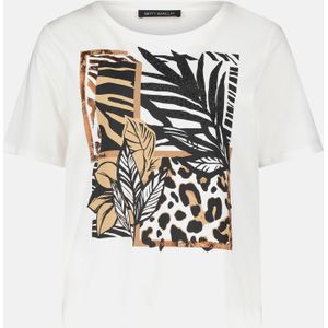 Betty Barclay - T-shirt - Patroon - Ronde Hals - Halflange Mouwen