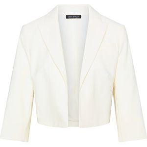 Korte blazer met paspelzak op de borst