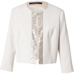 Vera Mont - Glanzende Blazer Jas - Beige - Dames - Pailletten