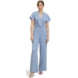 Vera Mont - Jumpsuit - V-hals - Knoopdetail - Kapmouwen - Persplooien