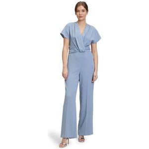 Vera Mont - Jumpsuit - V-hals - Knoopdetail - Kapmouwen - Persplooien